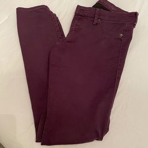 Express Low Rise Jean Legging Plum